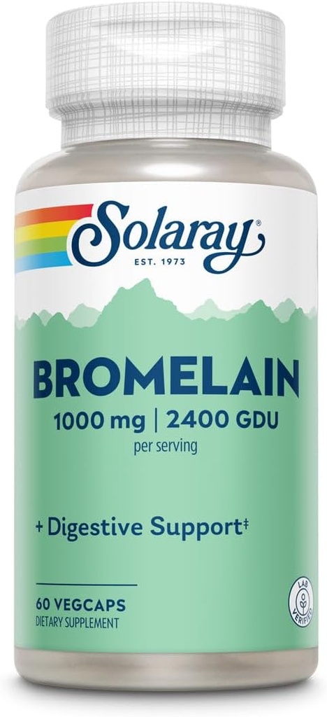 Solaray - Bromelain Ekstra Kekuatan 500 mg. - 60 Capsules