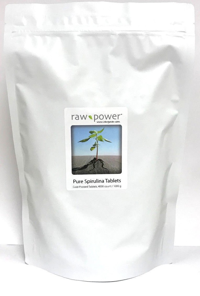 Daya Raw Spirulina Cold- Menekan Tablets Bulk Kilo Bag 4000 Count 250mg Tablet Total 100g Organisasi