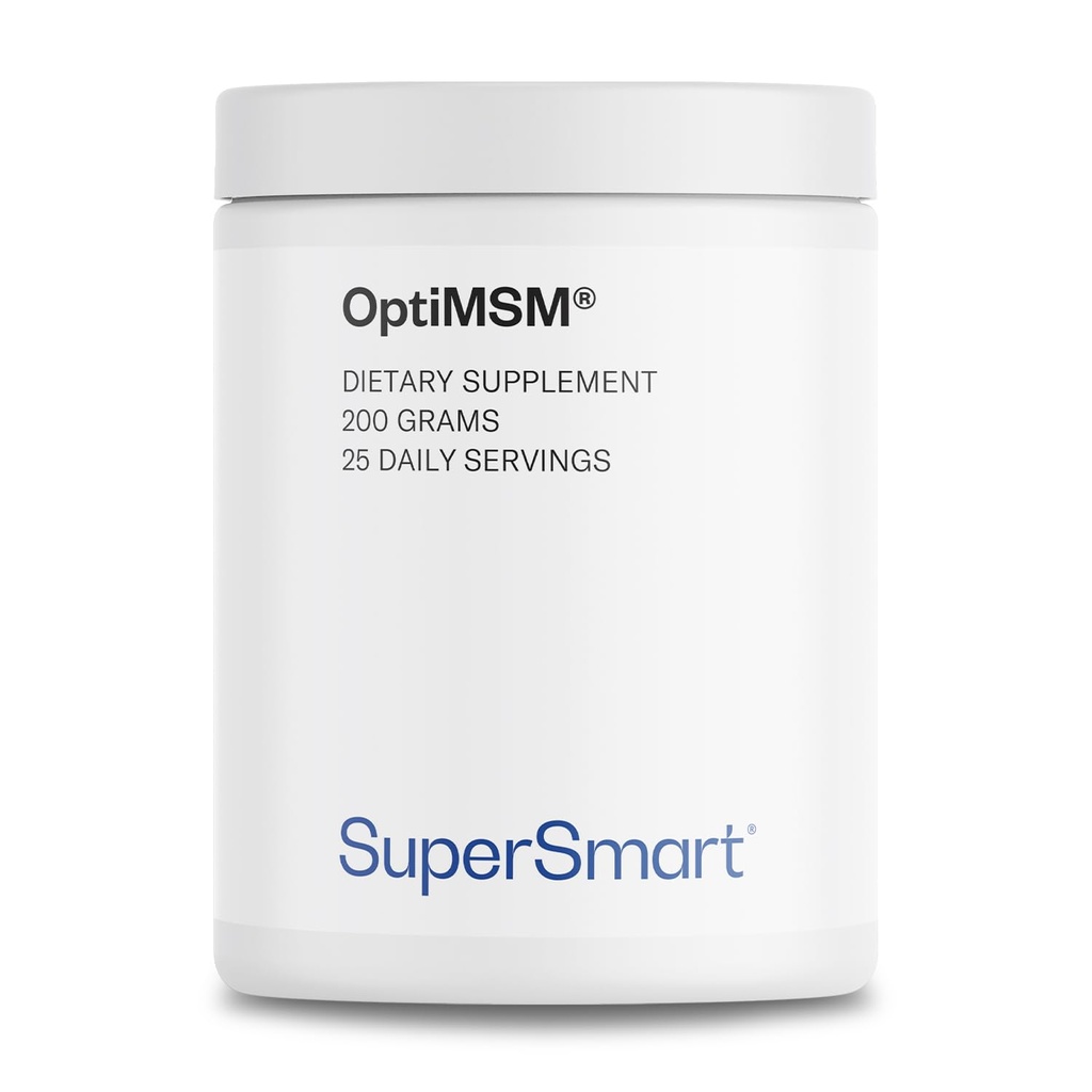 OptimM Supersmart (Patented & Tinggi Kemurnian Formula) - Metode - Sulfony- Metana Suplemen Powder: 124; Vegan & Gluten Bebas - 200 g