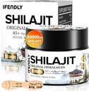 Shilajit Resin, Shilajit for Men & Women, Shilajit Organik - 600mg Potency Gold Grade, dengan 85 + Trace Minerals, Fulvic & Humic Acid, for Stamina, Imunity & Power (50g)