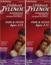 Rasa anggur Tylenol anak-anak 2- 11 - 2 bungkus 4.0 FL OZ
