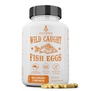 Suplemen Ancestral Wild Caught Fish Eggs, 2400mg, Omega-3 Support Brain, Heart, Fertility and Inflamatory Health, Whole Food Source of Vitamin D, K2, and A, Non-GMO, 180 Capsules