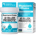 Physician 's Choice Progration 60 Billion CFU - 10 Strains + Organic Pregities - Ammune, Digetical & Gut Health - Pasokan Konstilasi Occasional, Diare, Gas & Bloating - for Women & Men - 30ct