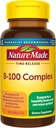 Nature Made Time Rilis Vitamin B-100 High Potency B Kompleks, Dietary System Fungsi Dukungan, 60 Time Rilis Tablet, Supply 60 Hari