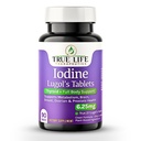 Tablet Iodin Lugol 6.25mg - Precise- Dose Thyroid & Energy Support - No Harsh Liquid, Stabil Potasium Iodide Supplemen - 90 Ct, Non-GMO, No Preservations