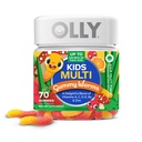OLLY Kids Multivitamin Gummy, Overall Health and Imune Support, * Vitamin and Minetas, C, D, E, B dan Zinc, Anak-anak Chewable Suour Fruity Punch Flavored, 70 atau 35 Day Supply - 70 Count