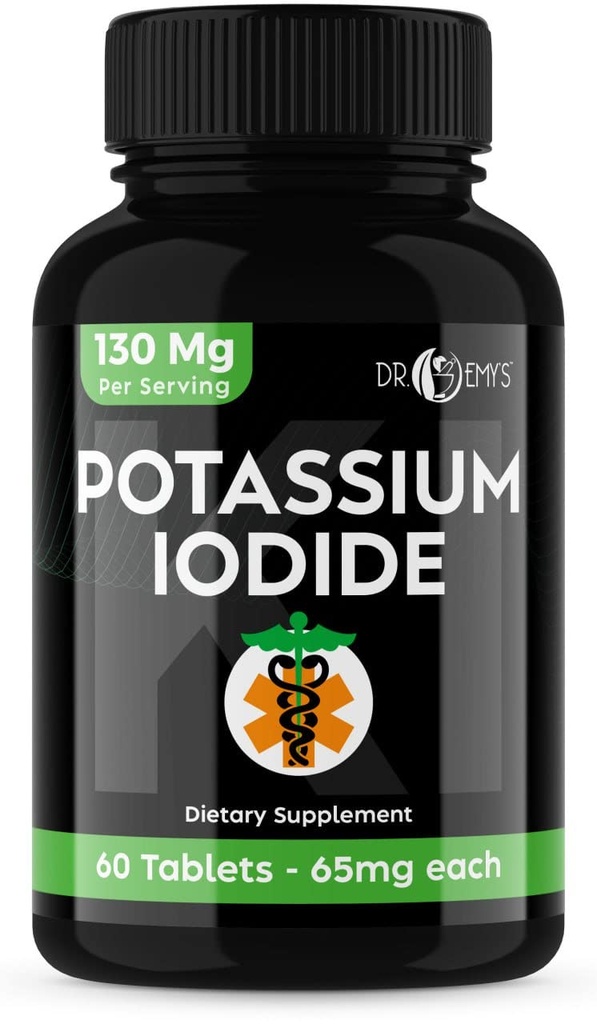 Potassium Iodide Pil - 1 - Pack 130mg Servis Total 60 tablet - Dr Emys Potasium Iodide tablet