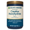Nature 's Wonder Micronized Creatine Monohydrate Powder 5g, Muscle Health, Muscle Energy Production, No Laktosa, 5g of Micronized creatine Powder per Serving, 450G, 90