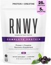 25g Acai Protein + 5g Creatine Powder, Vegan Plant - berbasis Protein dengan Enzymes Digetical untuk Membangun & Recover, 21 Hamba