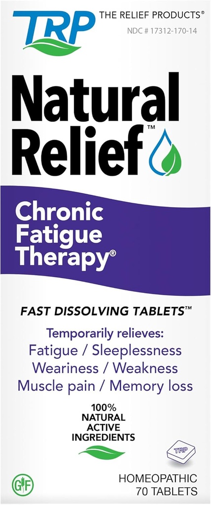 The Relief Products Cronic Fatigue Therapy - 100% Natural Active Ingreations - Fatigue, Weakness, CFS, Tiredness