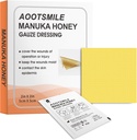 Manuka Honey Weund Care - Honey Weund Dressing 2 "x 2" Honey Medical Bandage Wound Care Patch for Minor Abrasions, Cuts, Lacerations, Scall and Burns for Wound Healing, 10 Pcs