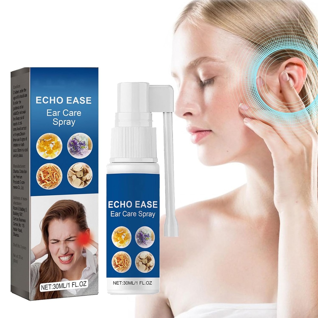 GERRIT Echo Ease Tinnitus Inhaler, Tinnitus Relief Spray for dering Telinga Device, Echo Ease Tinnitus Relief Spray (1PCS)