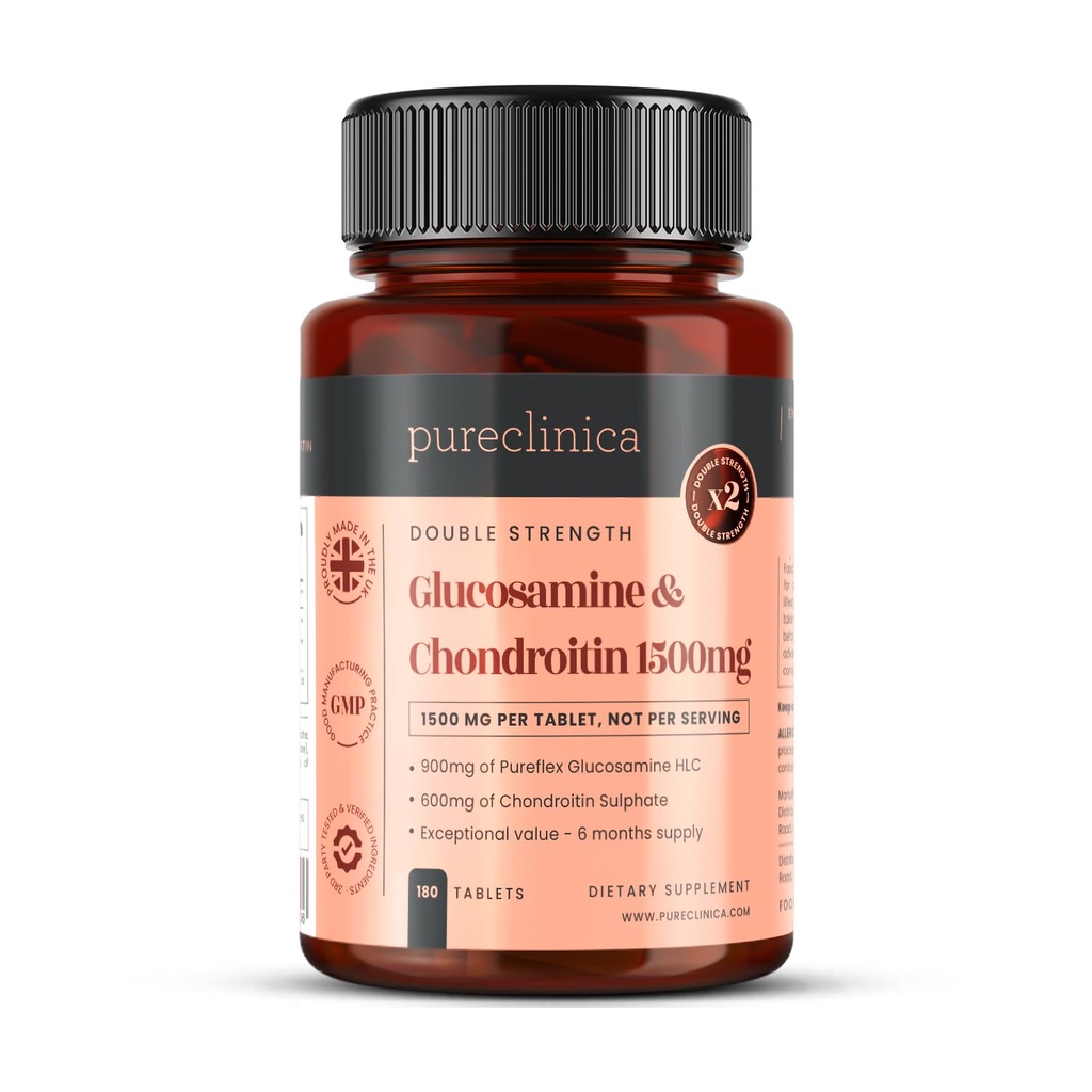 puponinika High Strength 1500mg Glucosamine HCL & Chondroitin x 180 tablet