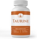 Murni Asli Ingrediens Taurine, (100 Kapsul) 100% Murni, Tidak Ada Advanity Atau Pengisi, Lab Verifikasi