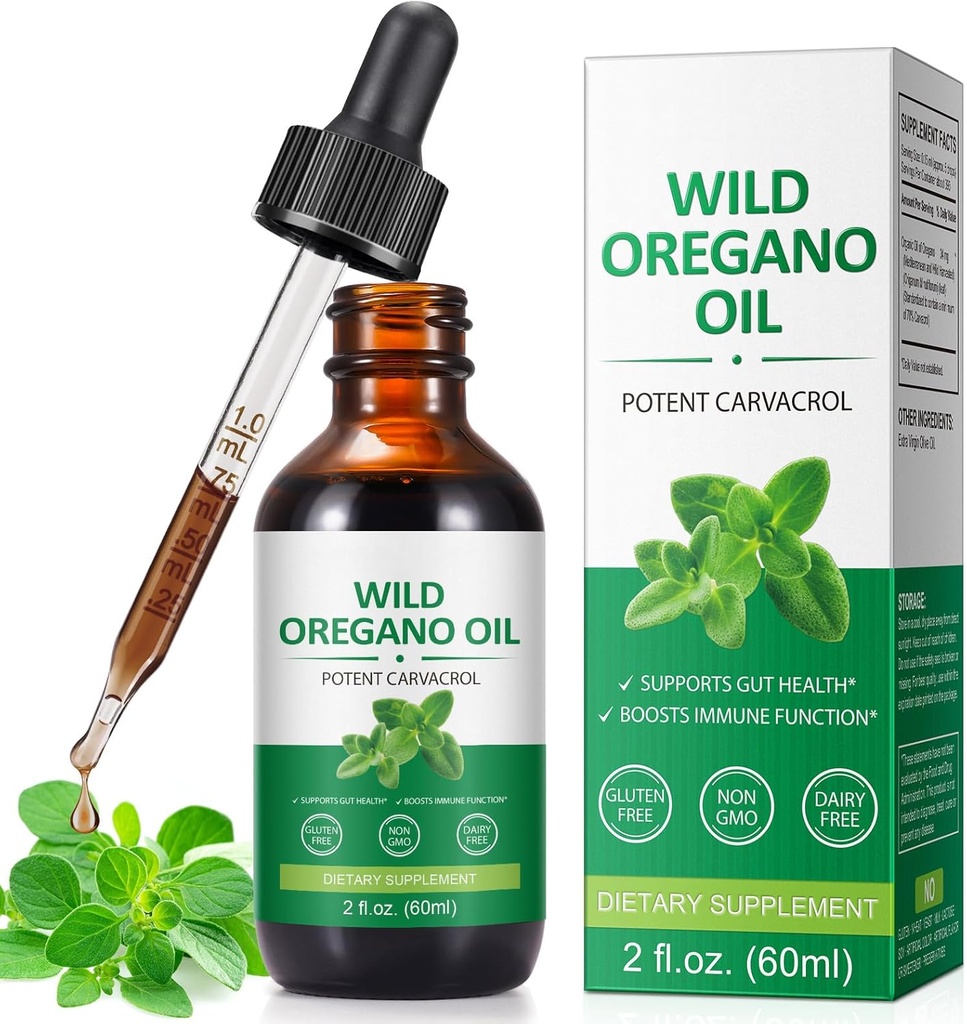 Oregano Oil, Minyak Oregano Dapat digunakan untuk Man and Woman - 2 Fl oz