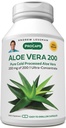 ANDREW LESSMAN Aloe Vera 200- 180 Capsules - Menyediakan 200: 1 Ultra- Konsentrasi dari Aloe Vera, Dukungan Soothing untuk stomach dan Digetives System, Tidak Ada Additives, Mudah Kecil untuk Swallow Capsules