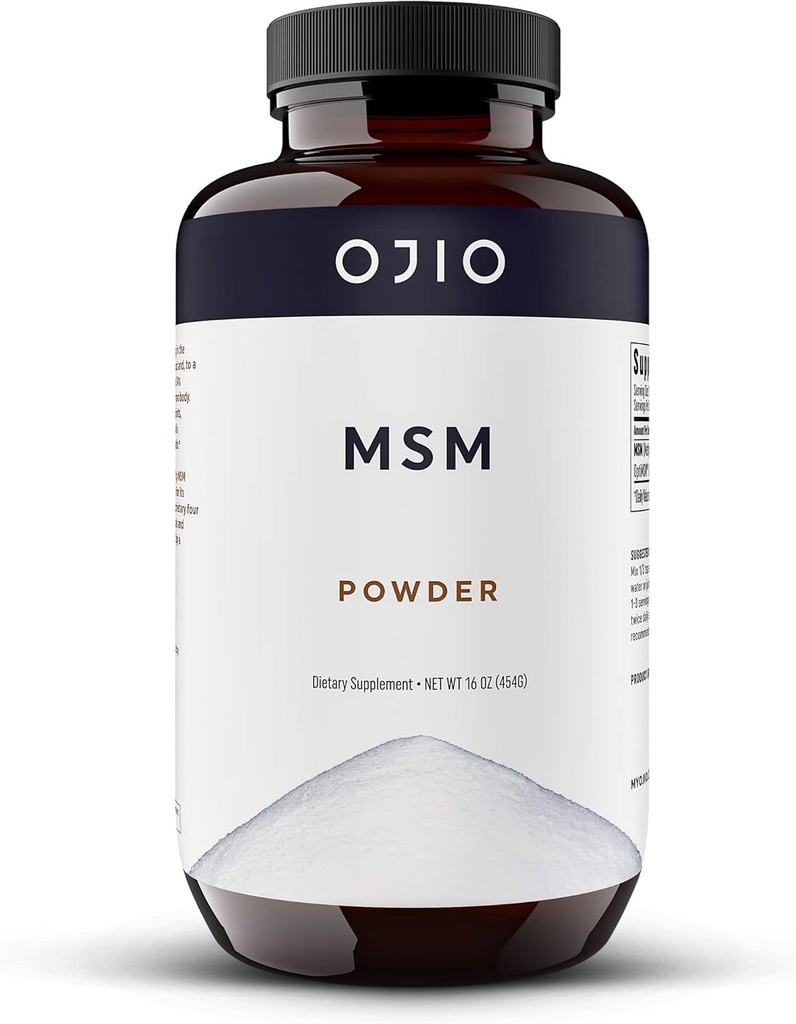 Fure OptiMM MSM Powder - Suplemen MSM Gabungan, Skin, Nails - Kosher, Vegan, Gluten Free, Non-GMO, Tanpa Pestisida atau Herbicides - 16 oz (Paket 1)