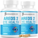 JB Wellness AREDS 2 Eye Vitamin & Mineral Suplemen, Berisi Lutein, Vitamin C, Dalxanthin, Zinc & Vitamin Enhance Vision Supplemen - 120 Count