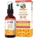 MaryRuth 's Organic D3 + K2 Spray untuk orang dewasa dan Anak-anak untuk Bone Health 124; Vitamin D3 sebagai Cholecalferol 124; Vitamin K2 K2 124; Keabadian Mineral 124; Kesehatan Jantung 124; Segan 124; Non-GMO 124; Gluten Free 1241; Oz