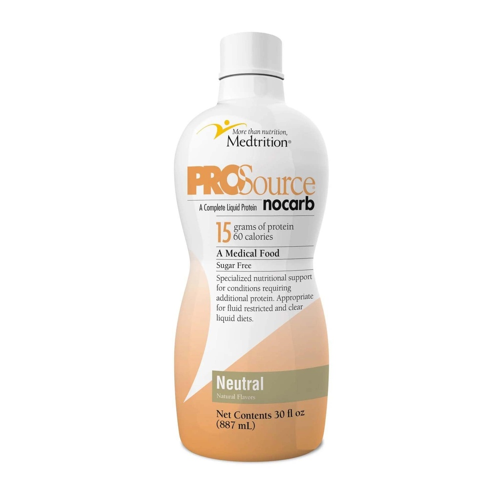 Prosource NoCarb Cair Protein, Netral Flavor, 30 Ounce Bottle - 1 / Masing-masing