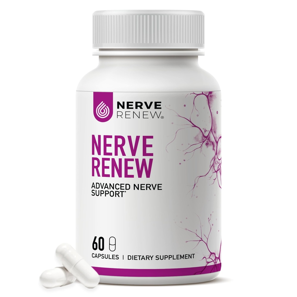 Nerve Advanced - 300mg Stabilized R-Alpha Lipoic Acid, Vitamin B Complex, Benfotiamine, Herbs for Fast- Acting Support