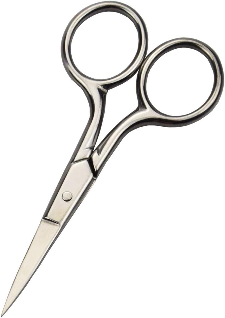 Gunting pembentuk Profesional untuk Penghayalan Rambut Pribadi dan Telinga Nose Eyebrow Rimming Stainless Steel Fine Tip Gunting Men