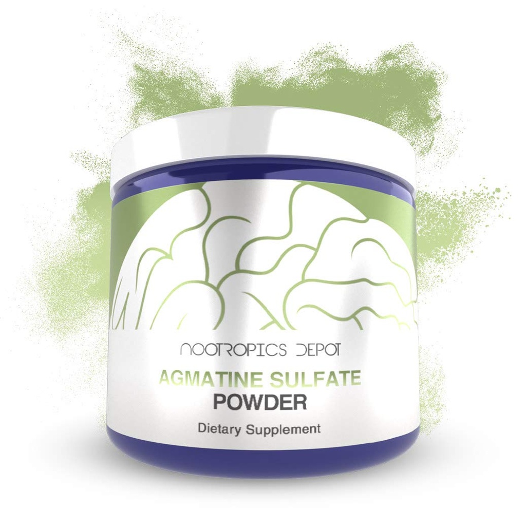Nootropics Depot Agmatine Sulfate Powder 124; 250 Grams 12.4; Suplemen Energi: Amino Acid Deri4; Mendukung Kekuatan Fisik dan Pemulihan Kerja 124; Nitric Oxide Booster