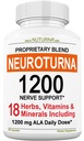 Suplemen Dukungan Neuropati dengan 1200 mg Acid Alpha Lipoic Murni - Maksimum Kekuatan Nerve Formula untuk Membentengi Nerves di Fingers, Hands, Toes - Best Natural Nerve Relief Support - 180 Capsules