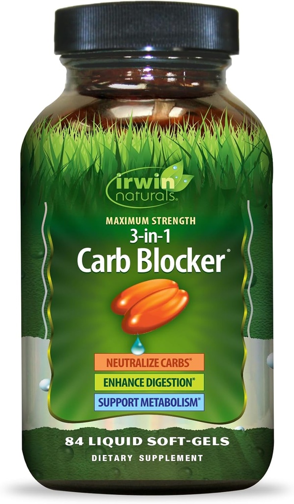 Irwin Maksimal Kekuatan 3-in-1 Carb Blocker 84 Cacah