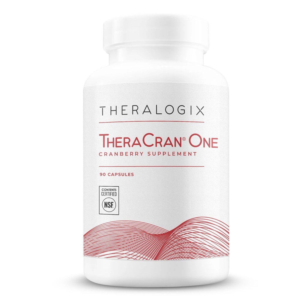 Theralogix TheraCran One Cranberry Capsules - Tambahan 90 Hari - Tambahan untuk Pria & Perempuan - untuk mendukung Kesehatan Tract Uriner * - 36g Soluble PAC per Kapsul - NSF Sertifikasi, 90 Cacah (Paket 1)