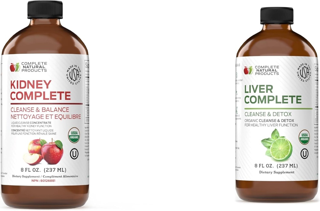 Complete Natural Products Ginjal Lengkap (8oz) & Hati Lengkap (8oz) Bundle