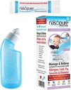 Nasopure Nasal Wash, Little Sampler Kit, "The Niser Neti Pot" Sinus Wash Kit, Comfortable Nasal Rinse 4 Oz Bottle & 4 Garam Paket (3.75 Gr Masing-masing), Nasal Contrable, Cold, Allergy, Nasal Irrigation