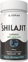 Bloomah Shilajit Capsules 500mg 124; 20% Extract Fulvic Acid 124; Natural Shilajit powder (Asphatum) None-GMO, Gluten- Free 124; Premium Wellness Suplemen Harian (180 Cacah 1)