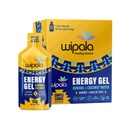 Wipala Energy Gel, Banana Coconut, 12 Pack - Caffeine Free, Seracted Vegan, Non GMO - Clean Energy for Endurance Exercise, Running & Performance