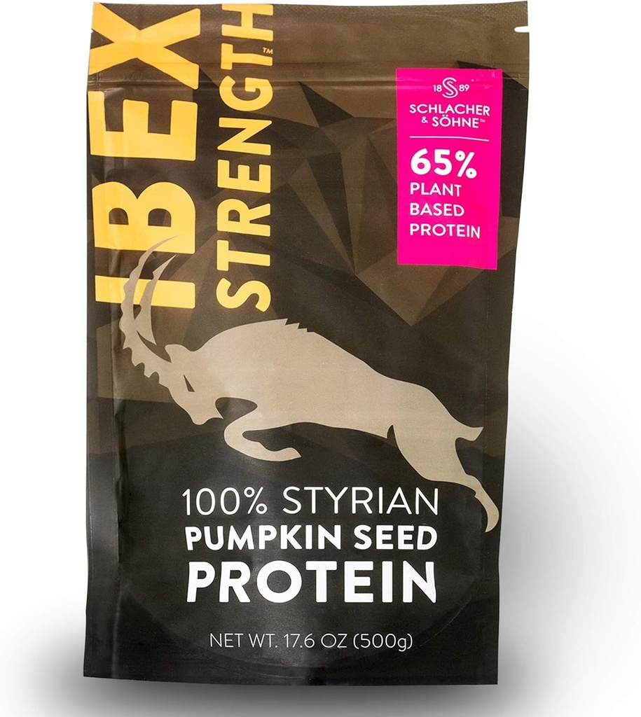 Schlacher & Söhne Styne Pumpkin Protein Powder: 100% Pure, Plant Protein, Non GMO, Gluten Free, Vegan, No Addonist, Boost 's Ammune System, Imperculition, Made in Austria 17.6 OZ