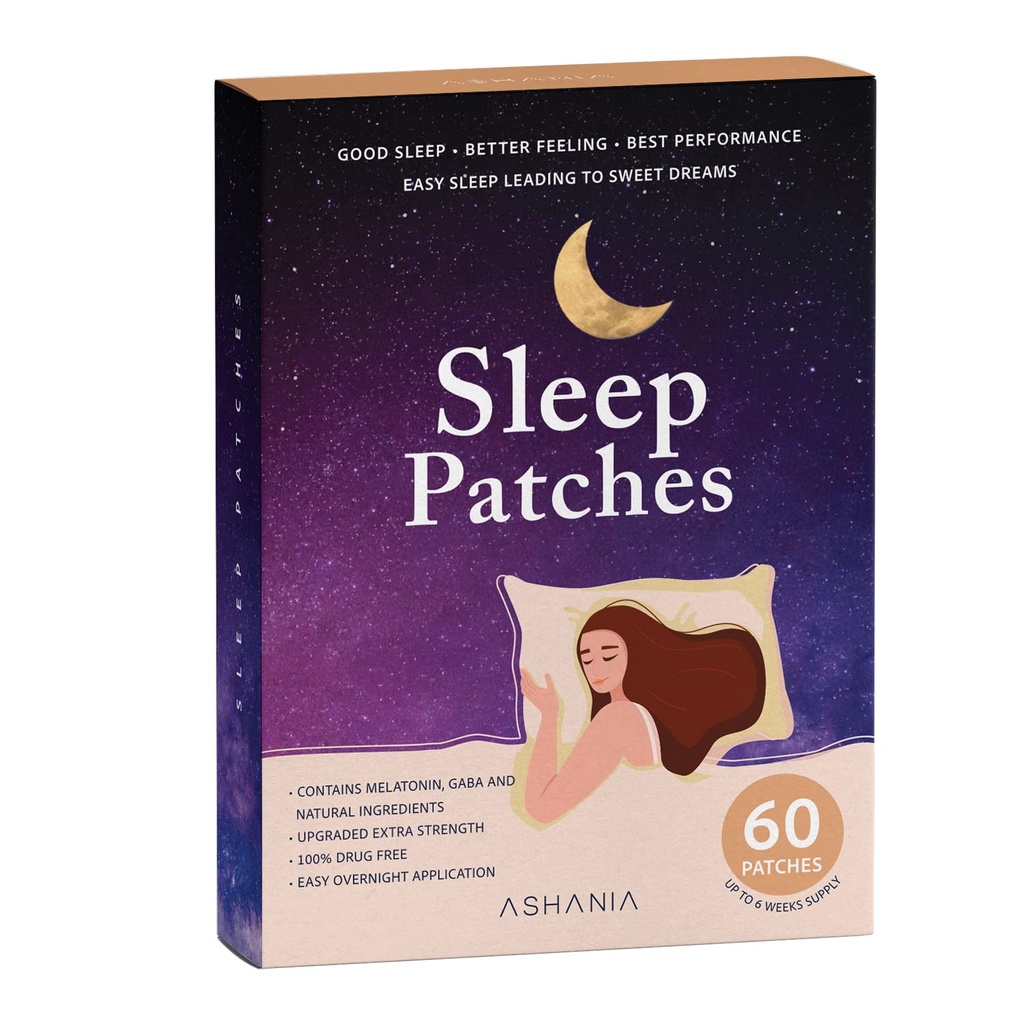 Sleep Patch, Sleep Patch for Dewasa, Upgraded Sleep Patches Set, Easy to Terapkan and Comfortable, Premium Ingredians, for Men and Women (60 Patch)