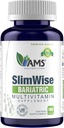 American Medic & Science Slimwise Bariatric Multivitamin - 180 Caplets 124; 2- Month Supply 124; Post Gastric Bypass & Sleeve Dukung 14; Iron, B12, Vitamin D3, Flolate 124; Eister-To-Swallow Bariatric Vitamins