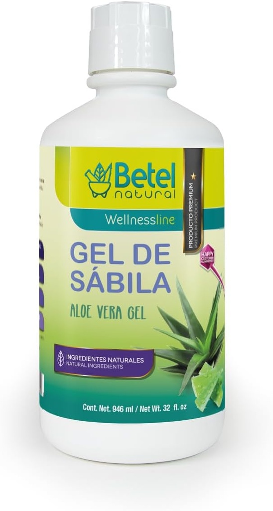 Betel Natural Gel de Saila Aloe Vera Gel - Amazing Gastric Support - 32 Oz
