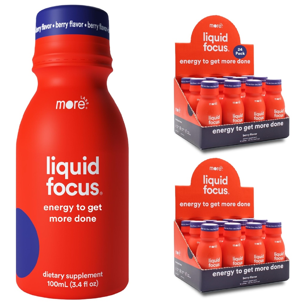 Lebih lanjut fokus Cair Labs, Minuman Pintar Nootropic dengan Antioksidan yang kuat & Adaptogenic Herbs untuk Energi dan Konsentrasi, Caffeine 150mg (Paket 24)