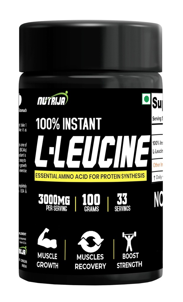Powder L-Leucine Instant -100% Pure & USP Tingkat 124; Dissolve lebih cepat, Pengaruh Rapid, Bioavability Lebih Baik 124; Pembangunan Otot & Pemulihan