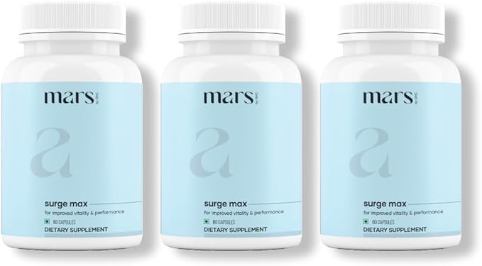 mars oleh GHC Natural Surge Max Caps 124; dengan Shilajit, Safed Musli & Gokshura 12.60 Capsules (Paket 3)