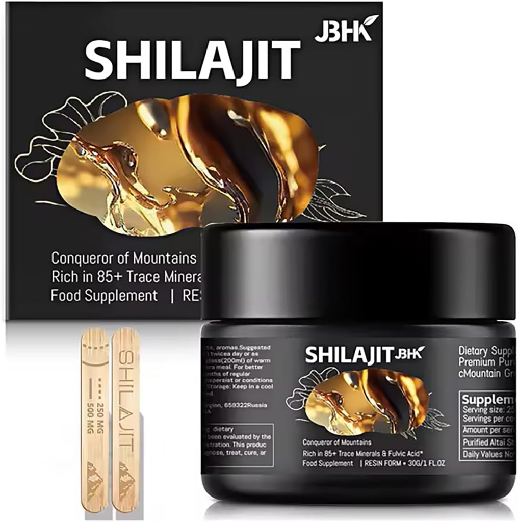 Premium Pure Shilajit Resin Rich Trace Minements for Immunity System, 50g Pure Himalaya Organic