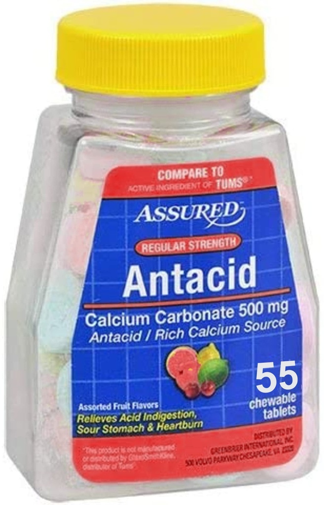 Anti- Acid dengan Kalsium, Reguler, 60 Tablet Chewable