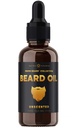 NutraChamps Oil Conditioner - Unscented Virgin Argan, Jojoba, Grapeseed Oils & More for Beard Growth - Softens & Strengthens Beard & Coultaches for Men - Premium Signature Prime Beard Blend