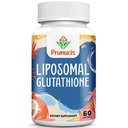 2400MG Lipomal Glutathione, dengan Vitamin C, Milk Thistle & Alpha- Lipoic Acid, Master Antioksidants, Pure Reduced L- Glutathione - Sistem kekebalan sel, Perbaikan, Energi, Absorpsi Tinggi, 60 Softgeels