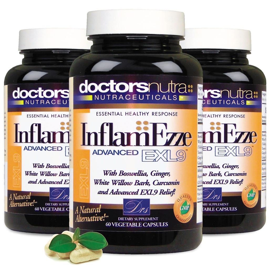 (Paket 3 InflamEzze - Total 180 Count Capsules