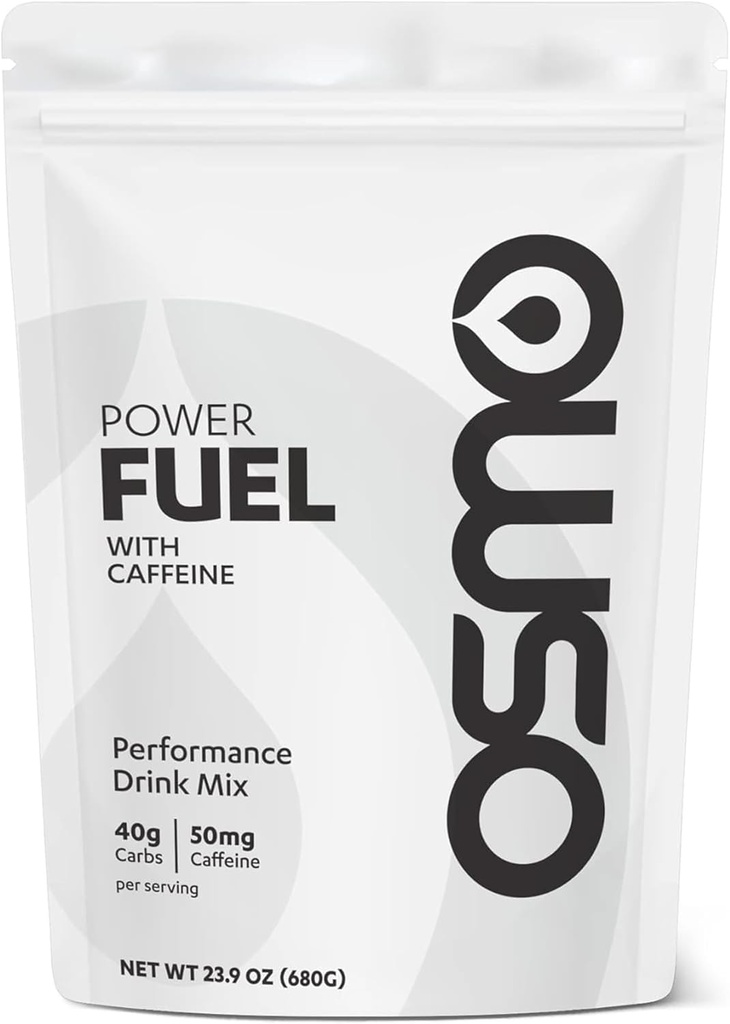 Osmo Power Fuel dengan Caffeine - Karbohydrate Powder Sertakan Cluster Dextrin, Sodium & Frukose, Rapid Absorpsi & Fueling, No Gastric Discert, All Natural Ingredices, Neutral Flavor - 16 Hamba