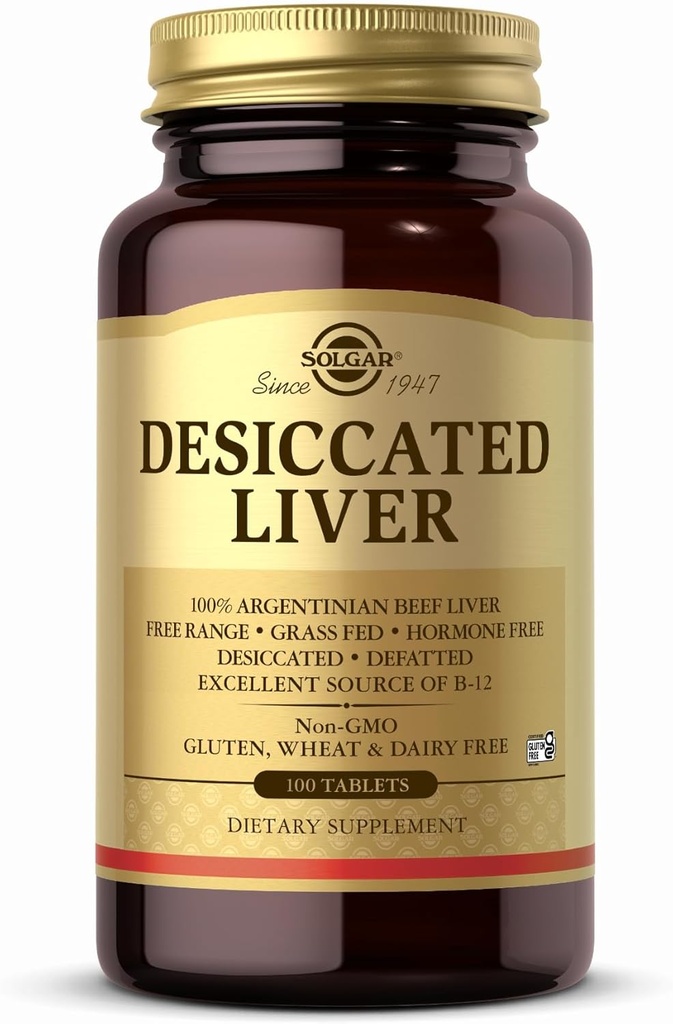 Solgar Desicated Liver Tablet, 100 Cacah