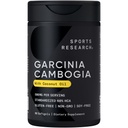 Sports Research Garcinia Cambogia Extract (60% HCA) dengan Ekstra Virgin Organic Coconut Oil 124; Non-GMO, Soy & Gluten Free (90 Liquid Softgels)