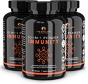 The ENCLARE NUTRITITION Imune Dupport Vitamin C, Elderberry, Zinc, Echinacea, Turmeric Curcumin, Garlic.
